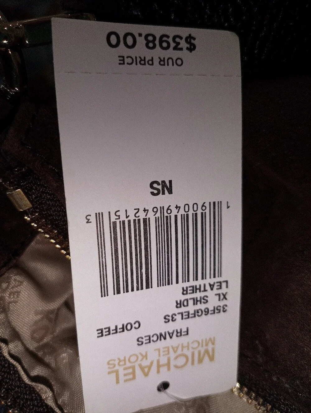 MICHAEL KORS Sonny Suede Medium Hobo Bag in 'Chocolate' Gold Hardware 🔥🥵